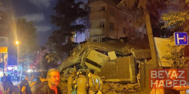 Bahçelievler’de tahliye edilen bina çöktü