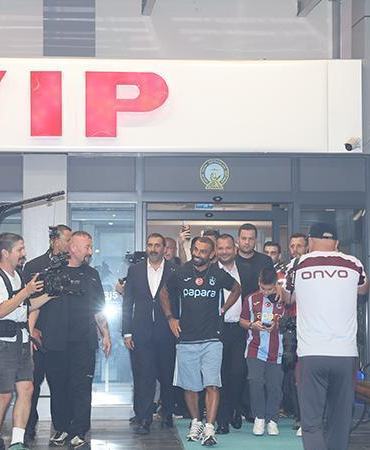 Trabzon’da Salah’a coşkulu karşılama