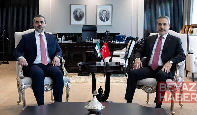 Bakan Fidan, Suriye Dışişleri Bakanı Şeybani ile görüştü