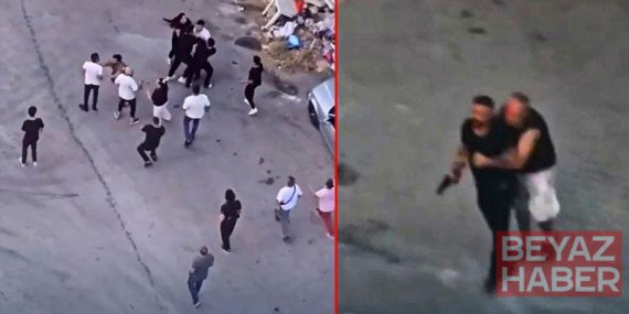 Taziye evindeki kavgada silah çekip husumetlilerini kovaladı
