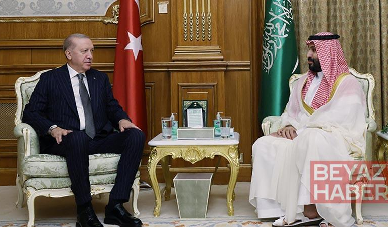 Cumhurbaşkanı Erdoğan, Suudi Arabistan Veliaht Prensi Muhammed Bin Selman ile görüştü