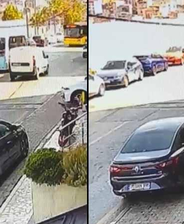 Kağıthane’de sollama yapan yolcu minibüsünün İETT otobüsüyle çarpıştığı kaza kamerada: 3 yaralı