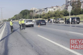 Sultangazi TEM Otoyolu’nda 10 aracın karıştığı zincirleme kaza