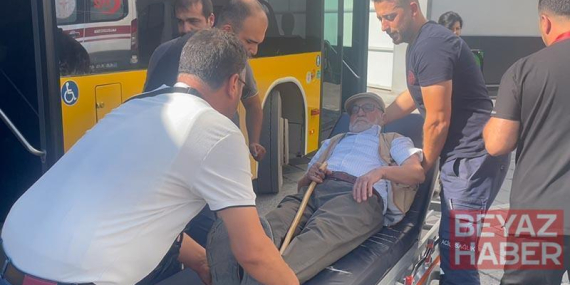 Otobüste fenalaşan yolcuyu şoför hastaneye yetiştirdi