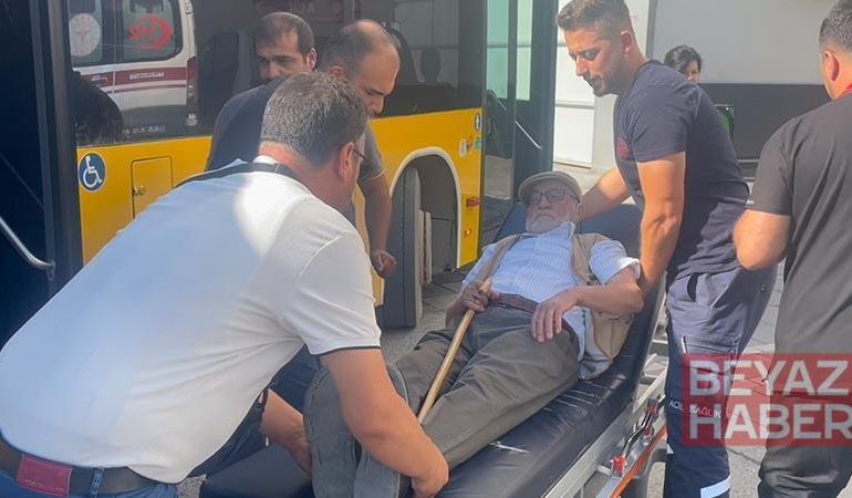 Otobüste fenalaşan yolcuyu şoför hastaneye yetiştirdi