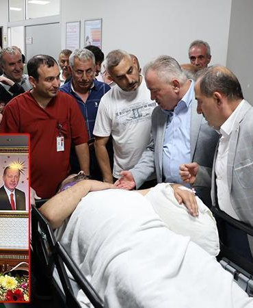 Arı kovanlarının bakımını yaparken iskeleden düşen belediye başkanı yaralandı