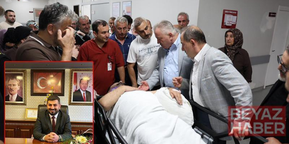 Arı kovanlarının bakımını yaparken iskeleden düşen belediye başkanı yaralandı