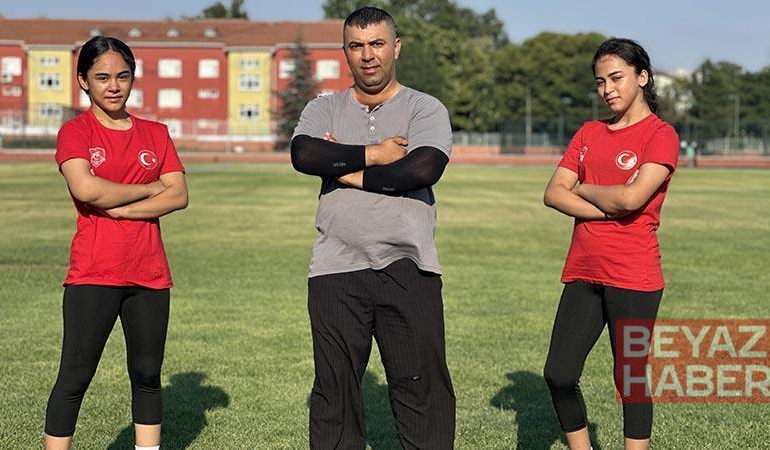 Babalarının izlettiği filmden etkilenip güreşe başlayan kız kardeşler, 5 Türkiye şampiyonluğu kazandı