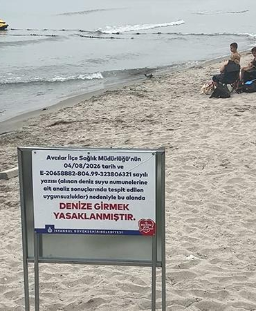 Avcılar’daki Ambarlı sahilinde denize girmek yasaklandı
