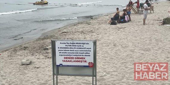 Avcılar Ambarlı sahilinde denize girmek yasaklandı