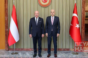 TBMM Başkanı Kurtulmuş, Avusturya Federal Şansölyesi Stocker ile bir araya geldi
