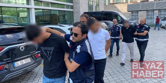Kırtasiyeciyi darp olayında 3 şüpheli adliyeye sevk edildi