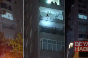 Beylikdüzü’nde balkon duvarına çıkıp dans eden kadın mahalleyi ayağa kaldırdı