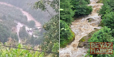 Giresun'da dere taştı: Anne ile 2 kızı ile sel sularına kapıldı