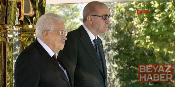Cumhurbaşkanı Erdoğan, Filistin Devlet Başkanı Abbas
