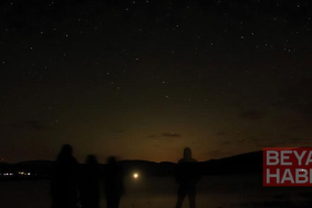 Göl kenarındaki etkinlikle Perseid meteor yağmurunu izlediler