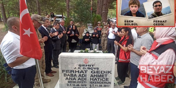 Şehit Başçavuş Ferhat Gedik mezarı başında anıldı