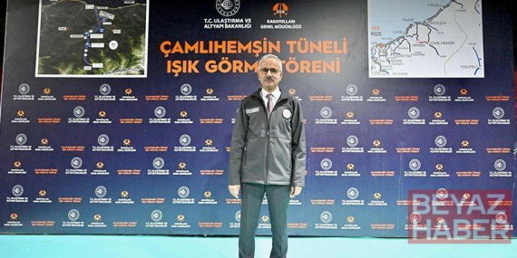 Bakan Uraloğlu: Çamlıhemşin tünelli geçişi pazartesi günü hizmete açılacak