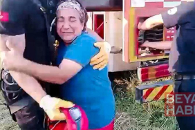 Kuyuya düşen ineğini kurtaran ekiplere sarılıp, gözyaşı döktü