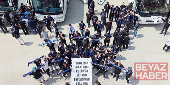 Erzurumspor taraftarı Diyarbakır deplasmanı için yola çıktı