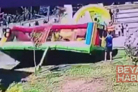 Çekmeköy’de şişme oyun parkı rüzgar nedeniyle ters döndü; 3 çocuk yaralandı