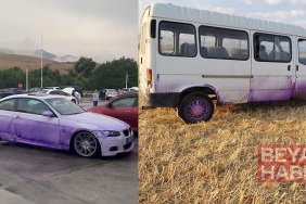 Araçları mora boyayan kimyasalın yola dökülmesine neden olan sorumlular hakkında soruşturma