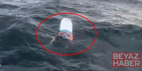 Denizde can pazarı; SUP board tahtası ile açığa sürüklenen baba ile kızı 5 saat sonra kurtarıldı