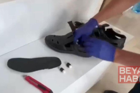 Ayakkabısının tabanına gizlediği metamfetaminle yakalandı