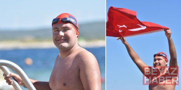 Otizmli rekortmen yüzücü Tuna Tunca’nın yeni hedefi Catalina Kanalı