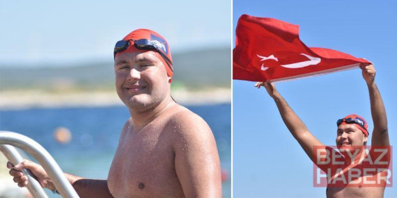 Otizmli rekortmen yüzücü Tuna Tunca’nın yeni hedefi Catalina Kanalı