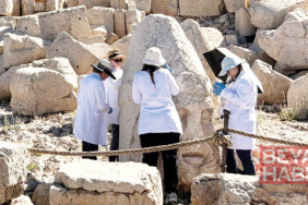 Çatlaklar harçla kapanıyor: Nemrut’a nano koruma