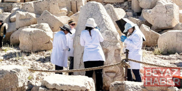 Çatlaklar harçla kapanıyor: Nemrut’a nano koruma