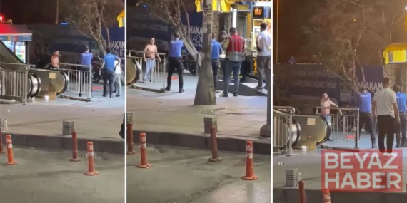 Bahçelievler’de cam parçasıyla kendisine zarar verdi; polis havaya ateş açtı