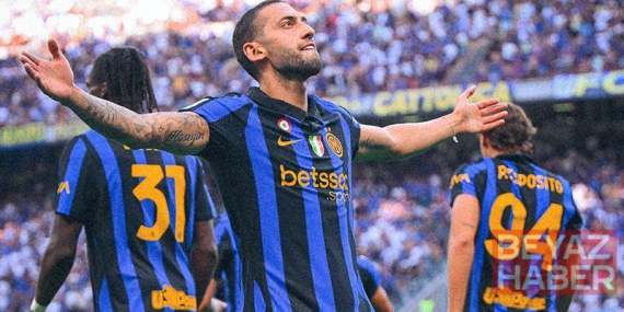 Hakan Çalhanoğlu’nun gol attığı maçta Inter sezona galibiyetle başladı