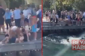 Beşiktaş’ta denizde boğulma tehlikesi geçiren Azerbaycanlı turisti vatandaşlar kurtardı