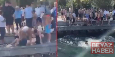 Beşiktaş’ta denizde boğulma tehlikesi geçiren Azerbaycanlı turisti vatandaşlar kurtardı