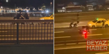 Bakırköy’de aynı noktada peş peşe iki ayrı motosiklet kazası; 1