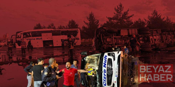 Son dakika haberi: Otobüs ile tanker çarpıştı: 35 yaralı