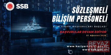 SSB 13 pozisyonda bilişim personeli istihdam edecek