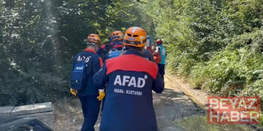 Ormanda yürüyüş yaparken kayalıklardan düşüp ayağı kırıldı, 4 saatte kurtarıldı