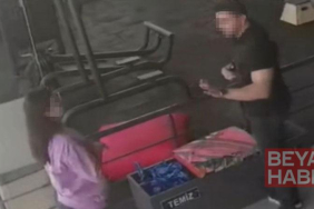 Spor salonunda kadına şiddet kamerada