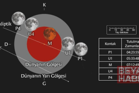 Parçalı ay tutulması, Türkiye’den de izlenebilecek