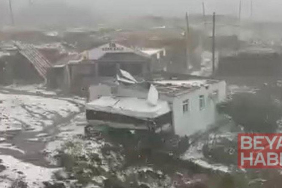 Çıldır’da şiddetli dolu ve fırtına: 20’den fazla evin çatısı uçtu