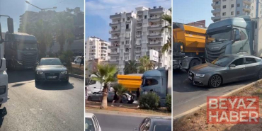 Tartıştığı sürücünün otomobiline TIR ile çarptı