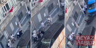 Şişli’de motosiklet sürücüsünün bıçaklandığı yol verme kavgası kamerada