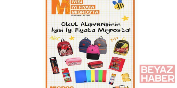 Migros’tan okula dönüş dönemine özel kırtasiye kampanyası