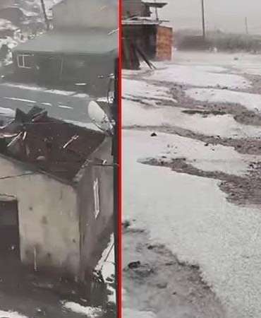 Çıldır’daki fırtınada 28 yapı hasar gördü