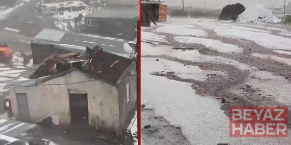 Çıldır’daki fırtınada 28 yapı hasar gördü