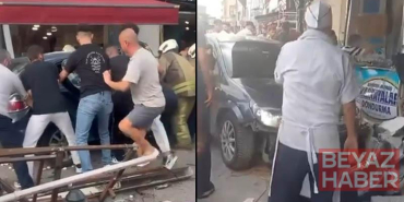 Beykoz’da otomobil yayaların arasına daldı; yaralılar var