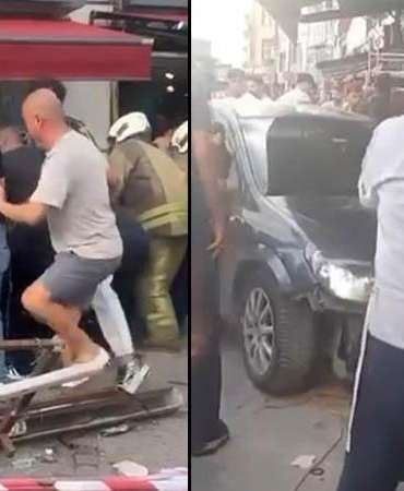 Beykoz’da otomobil yayaların arasına daldı; yaralılar var